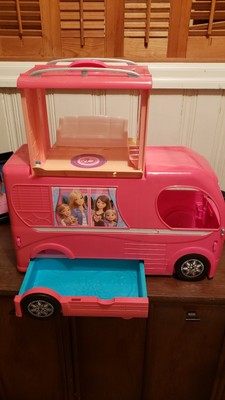 barbie camper van with swimming pool